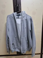 L ポロ ラルフローレン グレー (灰) フードジップアップ イージー yzy 100 105