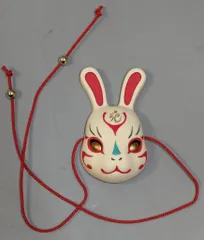 ALBA-DOLL ドール用お面 玉兎 中 白 サイズ:縦68mm 幅38mm 奥行20mm