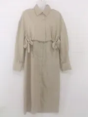 ◇ LOWRYS FARM ローリーズファーム ワンピース シャツ アンサンブル サイズF ベージュ ホワイト系 レディース E  【1305110025776】