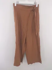 ◇ BEAUTY & YOUTH ビューティアンドユース UNITED ARROWS リネン混 ワイドパンツ サイズM ブラウン系 レディース E  【1305120010540】