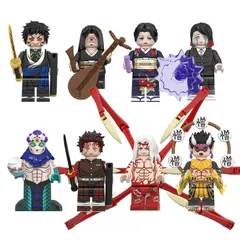 24時間内 即日スピード発送！ 鬼滅の刃 8体セット　レゴ互換　ブロックフィギュア　ミニフィグ　ミニフィギュア