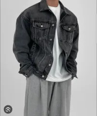 ザラ ブラック デニム ジャケット L