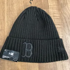 New Era ニューエラ MLB Boston Red Sox All Black Knit キャップ　フリーサイズ