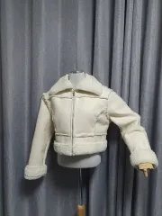 クリーム 高級 ムートン ジャケット