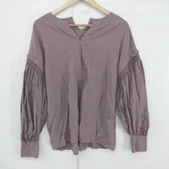 ◇ LAATO URBAN RESEARCH 無地 ボリュームスリーブ 長袖 ブラウス カットソー サイズF モカ系 レディース P  【1305240026469】