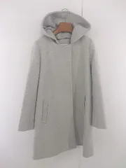 ◇ ◎ GLOBAL WORK グローバルワーク 通勤 カジュアル 2WAY 長袖 フーディ コート サイズM グレー系 レディース E  【中古】 【1305250011615】