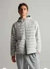 M チャンピオン 軽量 ダウン フード ジャケット