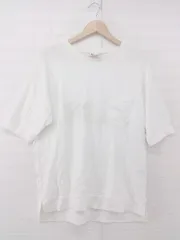 ◇ FILA × E hyphen world gallery ロゴ プリント シンプル 半袖 Tシャツ カットソー サイズF オフホワイト レディース P  【1306020000426】