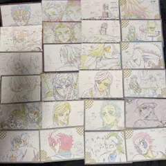 鬼滅の刃　原画　ポストカード　カフェ　ufotable  竈門炭治郎 我妻善逸 嘴平伊之助 竈門禰豆子 煉獄杏寿郎 冨岡義勇 胡蝶しのぶ 宇髄天元 時透無一郎 伊黒小芭内 甘露寺蜜璃 不死川実弥 悲鳴嶼行冥 栗花落カナヲ等 約190点まとめ売り