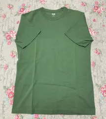 ユニクロ U 半袖 Tシャツ グリーン M