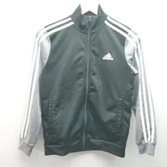 ◇ adidas アディダス パフォーマンスロゴ バイカラー ジャージ 子供服 長袖 ジャケット サイズ150 ブラック メンズ E  【1306050054451】