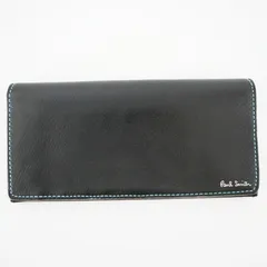 Paul Smith ポールスミス コインケース/カードホルダー レザー 二つ折り長財布 ブラック/ライトブルー/ベージュ/パープル K08-k084