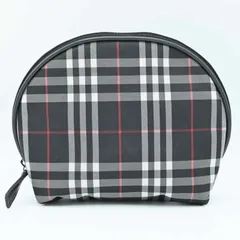 K02-k043 BURBERRY バーバリー ノバチェック ナイロン コスメポーチ ミニポーチ ブラック