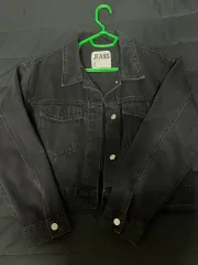 黒色デニムジャケット デニムジャケット