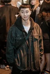 ジュンジェイ ブラックデニム フーデッドトラッカー (ボクサージュン トラッカー) 50