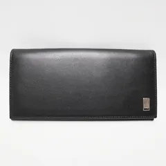dunhill ダンヒル コインケース/カードホルダー付き レザ― 二つ折り長財布 ブラック M08-k118