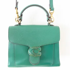 M08 COACH コーチ ピロータビー レザー 2WAY ハンドバッグ ショルダーバッグ グリーン L2081-C0773