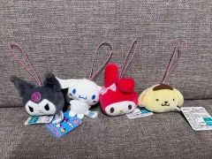 サンリオ ぬいぐるみ キーホルダー セット (クロミ シナモロール マイメロディ ポムポムプリン)