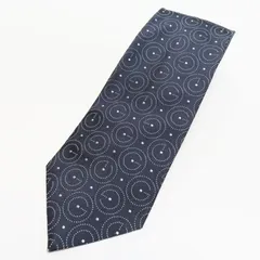 M03-k031 GUCCI グッチ G柄デザイン シルク ネクタイ ネイビー