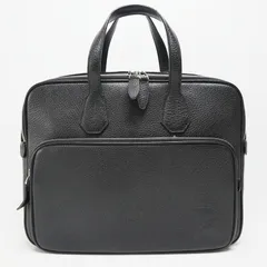 M06-k018 BALLY バリー Bロゴ レザー ビジネスバッグ ハンドバッグ ブラック