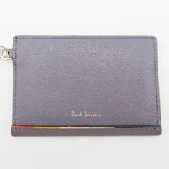 M10 Paul Smith ポールスミス ストラップ付き レザ―カードケース グレー