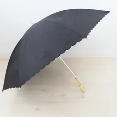 M10 LANVIN COLLECTION ランバンコレクション フラワー柄 晴雨兼用 ショート傘 ブラック