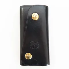 M09-B02 IL BISONTE イルビゾンテ レザー ロング4連キーケース ブラック