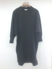 ◇ FILA フィラ 長袖 膝丈 ワンピース サイズM ブラック レディース P  【1306140000764】