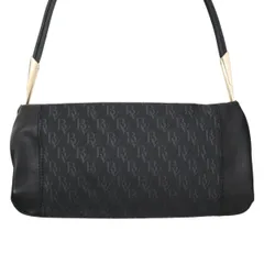 BOTTEGA VENETA ボッテガヴェネタ BV柄 ナイロンキャンバス/レザー ワンショルダーバッグ ポーチ ブラック T2512-k017