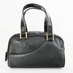 Christian Dior クリスチャンディオール レザ― ミニボストンバッグ ミニポーチ BM-0031 ブラック K10-k063