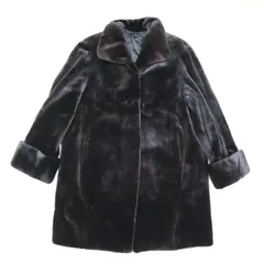 【美品】SAGAMINK サガミンク ロイヤル ミンクコート ブラック ミンク セミロングコート サガミンク ロイヤルサガミンク ロイヤル 黒