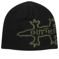 バターグッズ メンズ アクセサリー 帽子 Butter Goods Reptile Skully Beanie Black ブラック