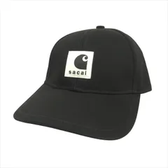 25aw サカイ sacai カーハート ダック キャップ Carhartt WIP Duck Cap 帽子 6パネル ワーク 25-00996S 黒 ブラック メンズ レディース