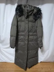 THE NORTH FACE ザノースフェイス ロング丈ダウンジャケット カーキ ファー フード レディース