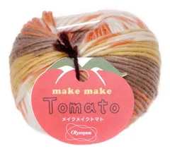 【数量限定】25g 系 マルチ 約65m col.202 並太 毛糸 トマト メイクメイク オリムパス製絲