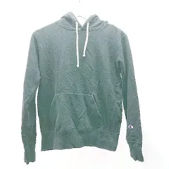 ◇ Champion チャンピオン ワンポイント フーディー コットン100% 無地 長袖 パーカー サイズM ブラック レディース E  【1306190032449】