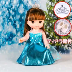 ポーラ様専用　靴A3番と8番　{在庫処分}メルちゃん　そらんちゃん服　ドレス　4枚セット　ティアラ付き02