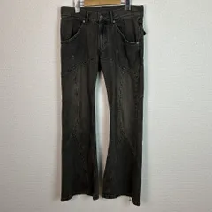 BEAMS ビームス FUTURE ARCHIVE デニムパンツ  ブラック Mサイズ メンズ 古着 ストリート アメカジ フレアパンツ　Y2K
