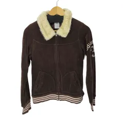 アディダス adidas 襟ファー ベロア ブルゾン レディース JPN：L 