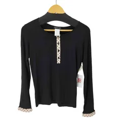 アニエスベー agnes b. フランス製 レーヨンストレッチ ドット カットソー レディース  2