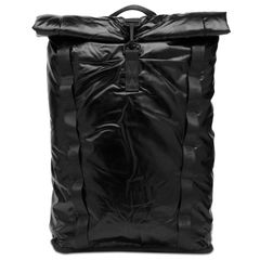 Rains Men's Mini Backpack, Rainsibu Rolltop Rucksack Mini, Black