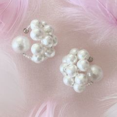 【公式カフ】金属アレルギー対応・コットンパール・まるでイヤリングのようなイヤーカフ（さとう式イヤーカフ）ビューティーカフ