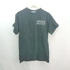 ◇ COLD OPEN カジュアル ラフ感 丈長め バックプリント 半袖 Tシャツ サイズM ブラック レディース E  【1307120041470】