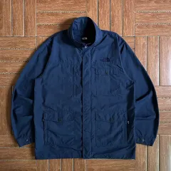 ザノースフェイス ネイビー ポケット ウィンドブレーカー ジャケット 110