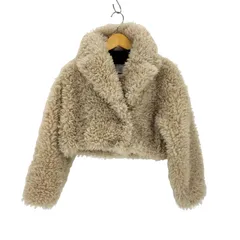 マーキュリーデュオ MERCURYDUO テーラードカラーフェイクファーショートコート レディース JPN：S 