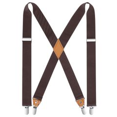 [HISDERN] X-01 サスペンダー X型/Y型 35mm幅 錆びない クリップ式 調節可能 男女兼用 使いやすい ズボン吊り メンズ ビジネス カジュアル おしゃれ