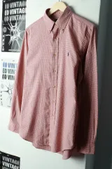 (M-L) ポロラルフローレン シャツ チェック ポニー アメカジ-1695C