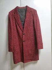 小さいサイズ／在庫処分 レッド レオパード コート