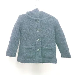◇ pual ce cin 子供服 キッズ服 フーディー フロントボタン 長袖 アウター サイズM ネイビー レディース E  【1310130025309】
