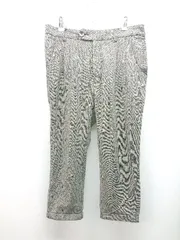 ◇ SUPER HAKKA スーパーハッカ ドングリ柄 裾ロールアップ カジュアル テーパードパンツ サイズM ブラウン レディース E  【1310130049831】